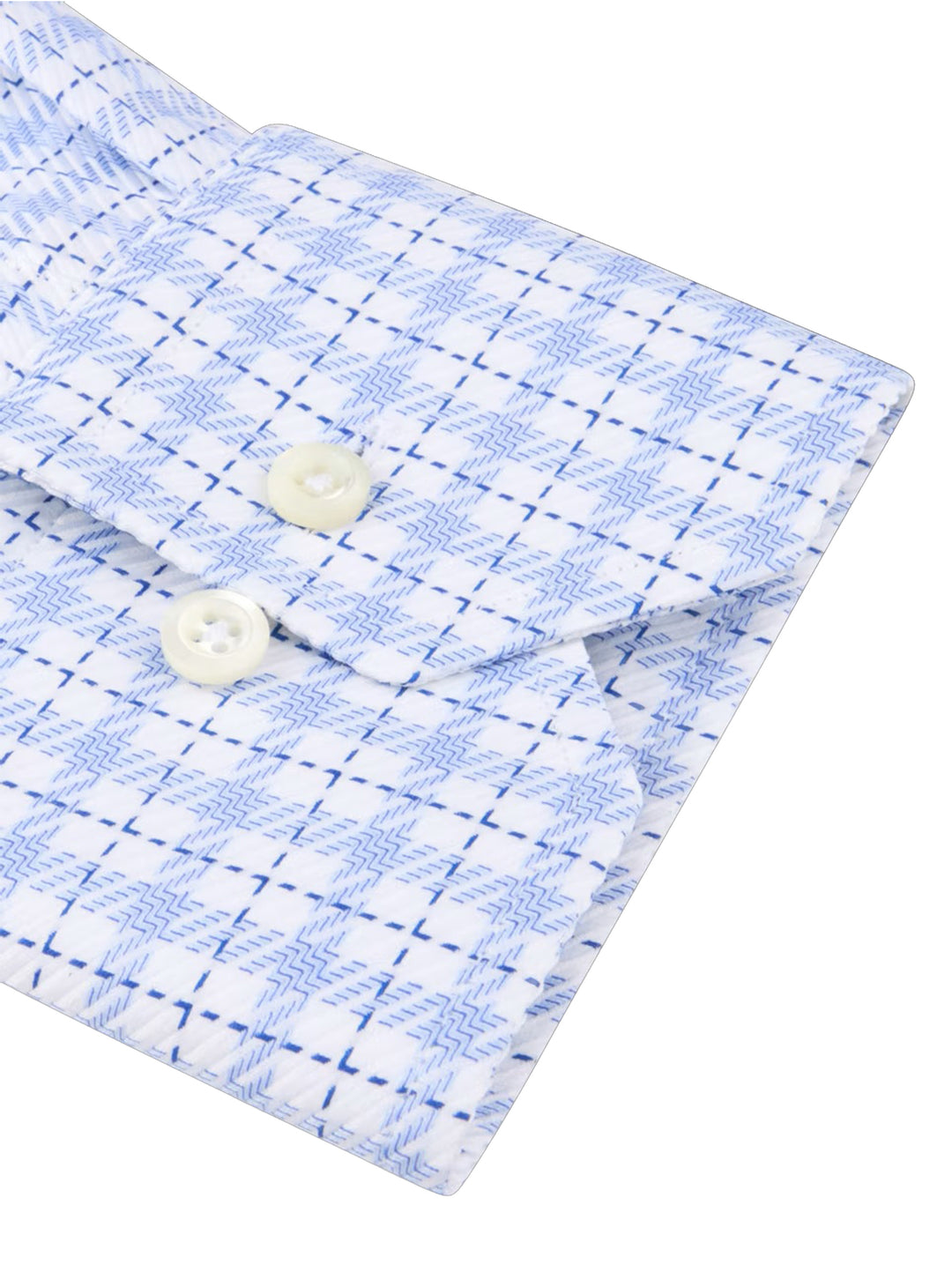 Stenströms Regular Fit Ruit Overhemd – Blauw-100% katoen-HEREN SHIRTS-Blauw