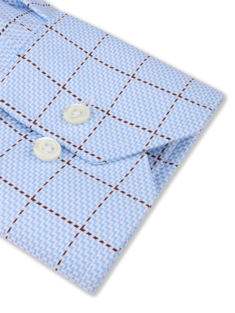 Stenströms Regular Fit Ruit Overhemd – Blauw-100% katoen-HEREN SHIRTS-Blauw