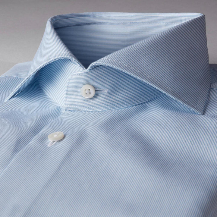 Stenstroms shirt fitted body-100% katoen-HEREN SHIRTS-Blauw