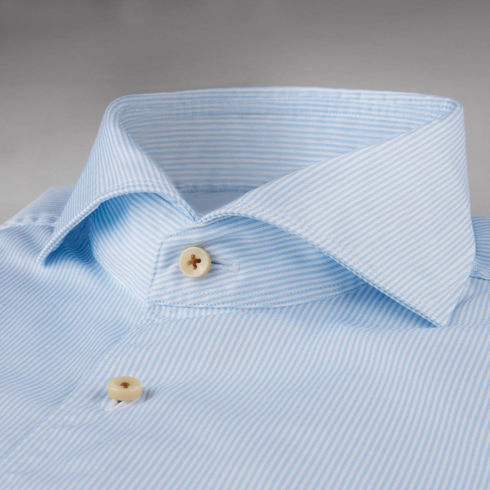 Stenstroms shirt fitted body-100% katoen-HEREN SHIRTS-Blauw