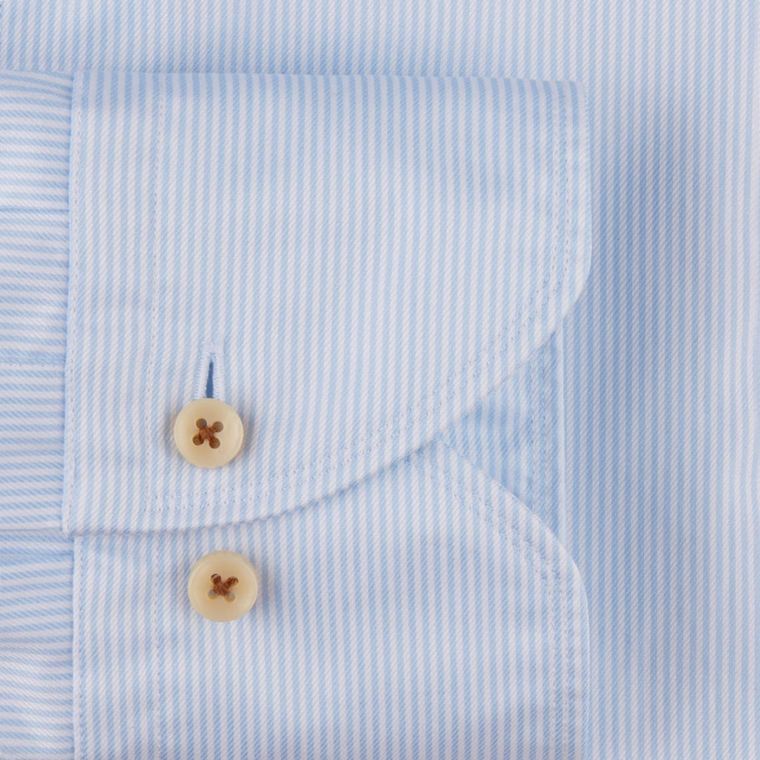 Stenstroms shirt fitted body-100% katoen-HEREN SHIRTS-Blauw