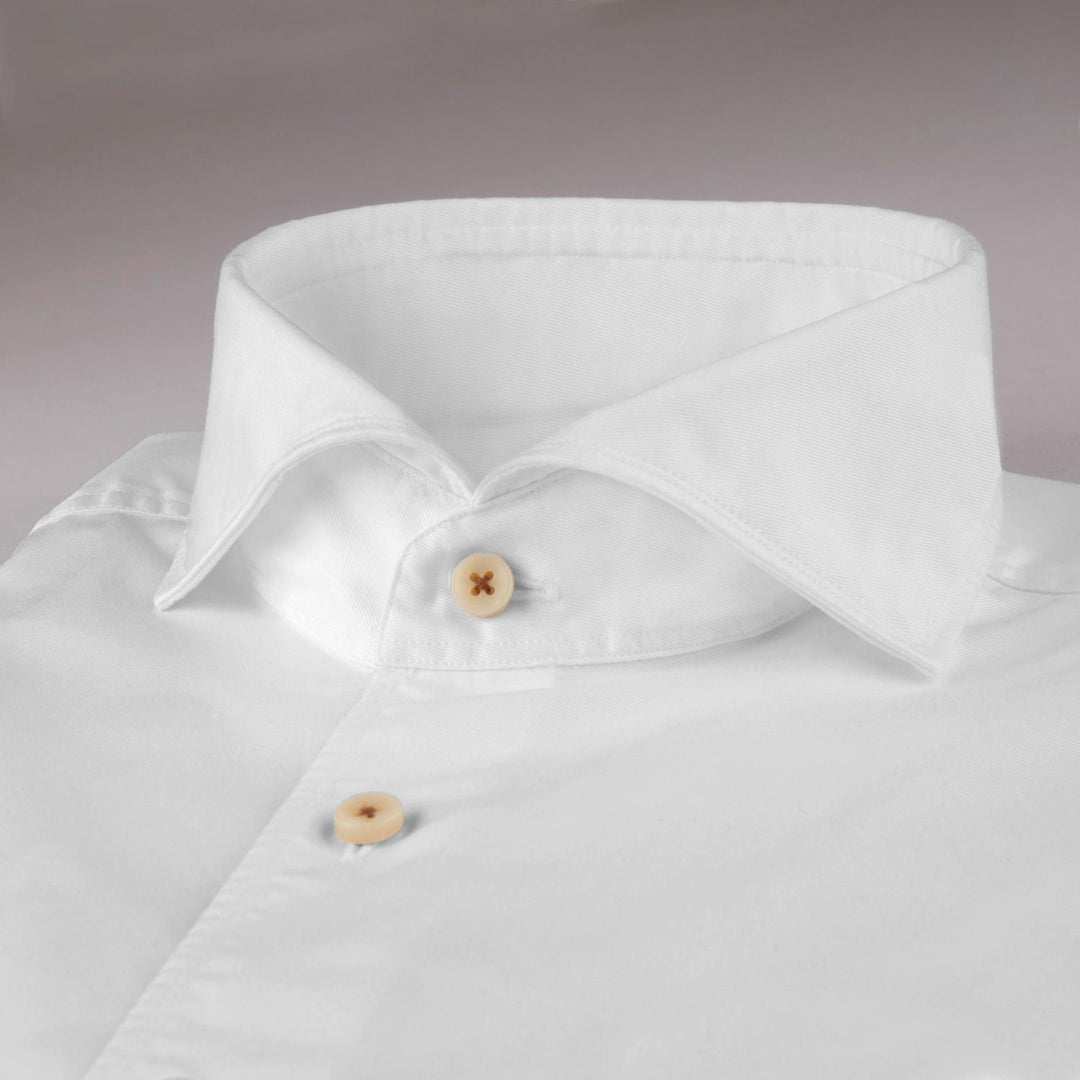 Stenstroms shirt fitted body-100% katoen-HEREN SHIRTS-Wit