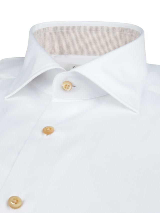 Stenstroms shirt fitted body-100% katoen-HEREN SHIRTS-Wit