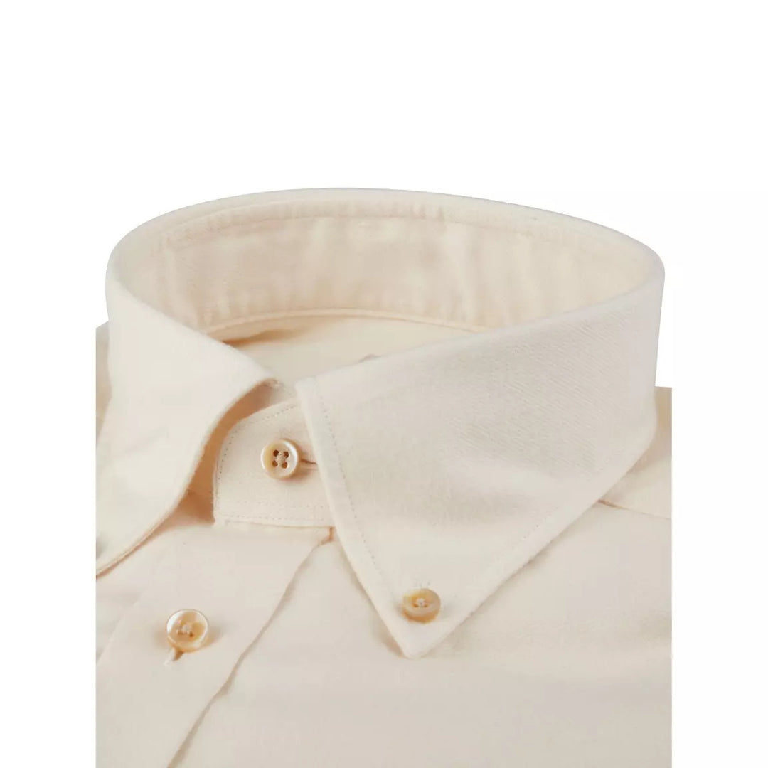 Stenstroms shirt flanellen- Katoen Tweevoudig 100%.-HEREN SHIRTS-Beige