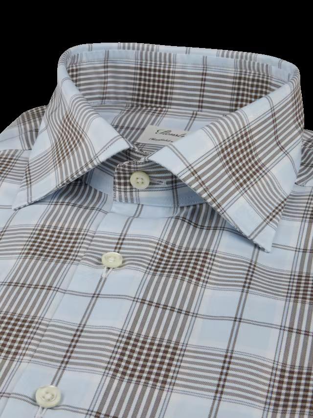 Stenstroms shirt slim line-100% katoen-HEREN SHIRTS-Blauw