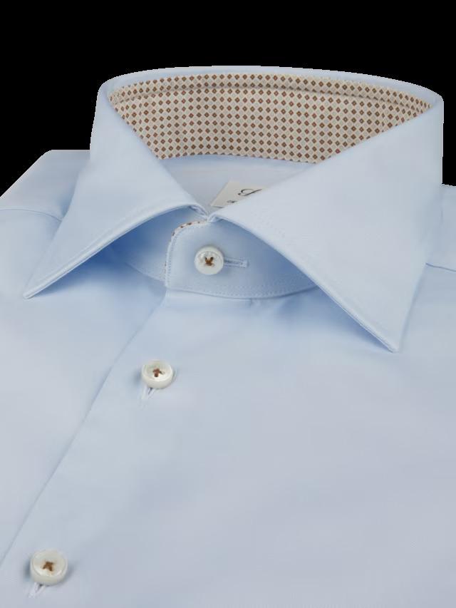 Stenstroms shirt slimline-100% katoen-HEREN SHIRTS-Blauw