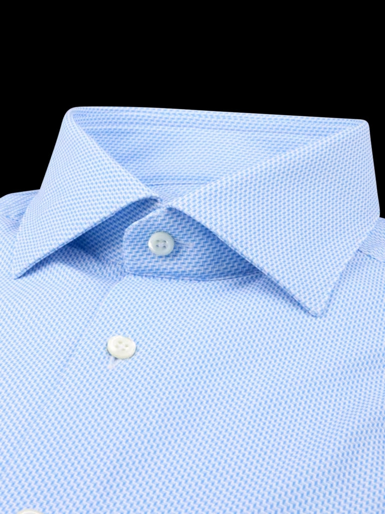 Stenströms Slimline Shirt – Blauw-73% polyamide, 27% elastaan-HEREN SHIRTS-Blauw