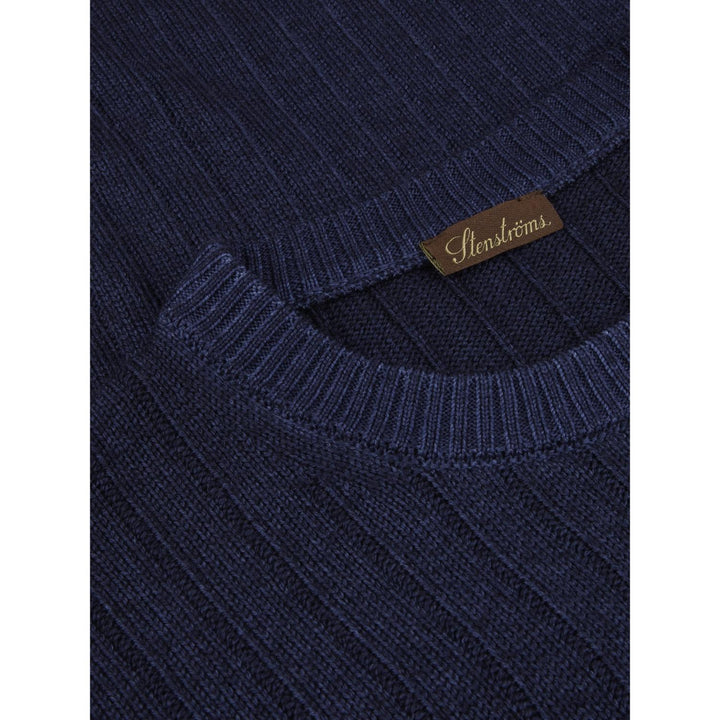 Stenstroms trui ronde hals-100% wol-HEREN TRUIEN & VESTEN-Blauw