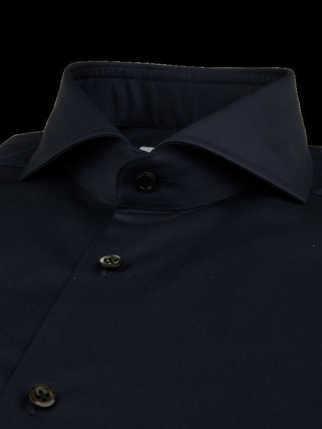 Stenstroms Twill-overhemd Fitted Body-Katoen Tweevoudig 100%.<br />-HEREN SHIRTS-Blauw