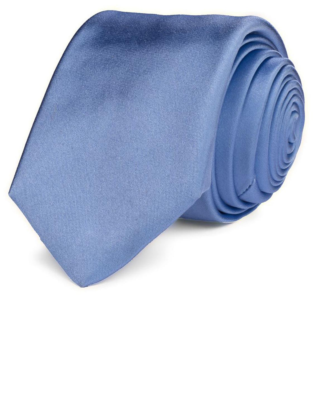 Stropdas blauw-100% zijde-HEREN DAS/ STRIK/POCHETTE-Blauw