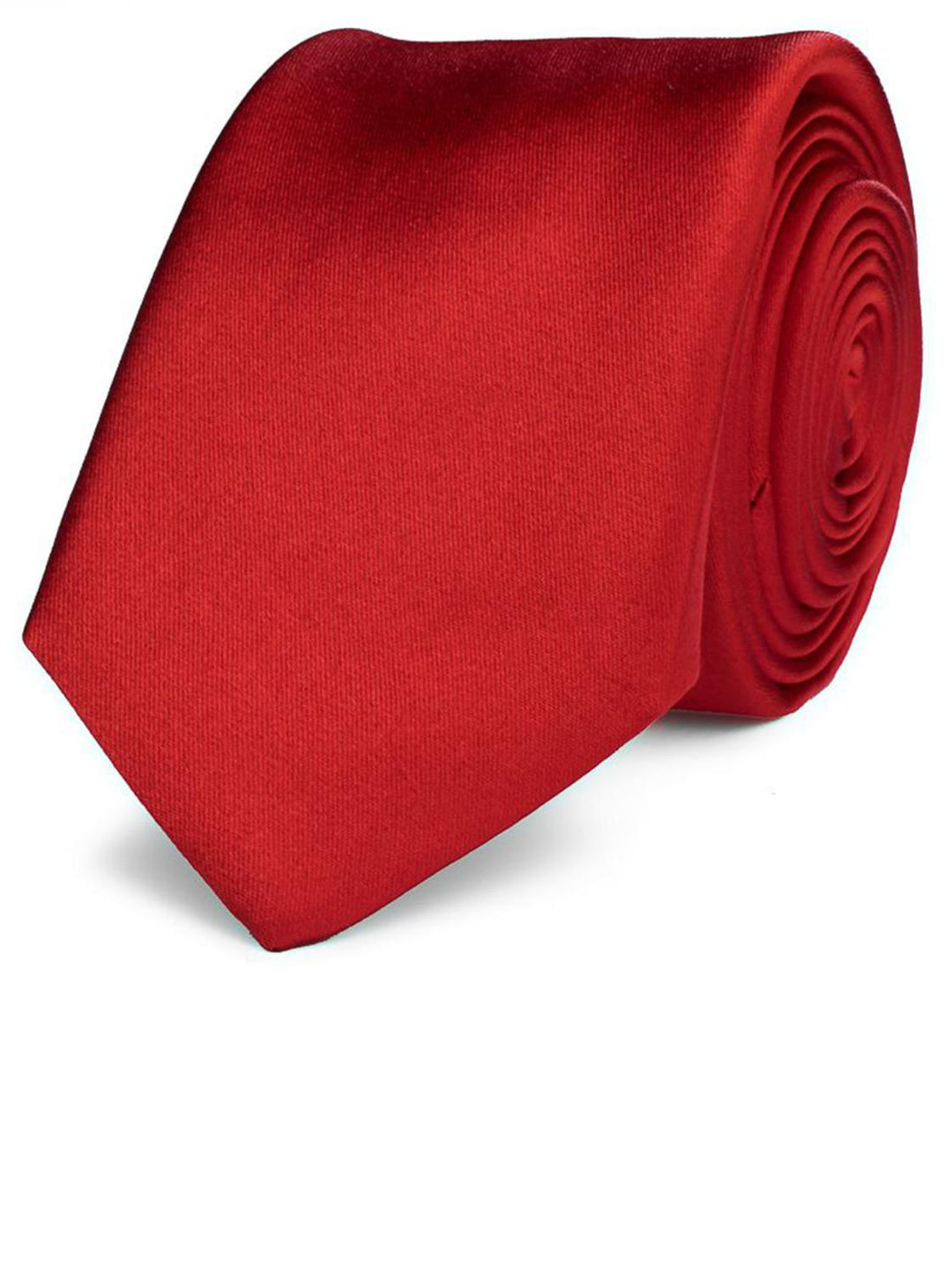 Stropdas rood-100% zijde-HEREN DAS/ STRIK/POCHETTE-Rood