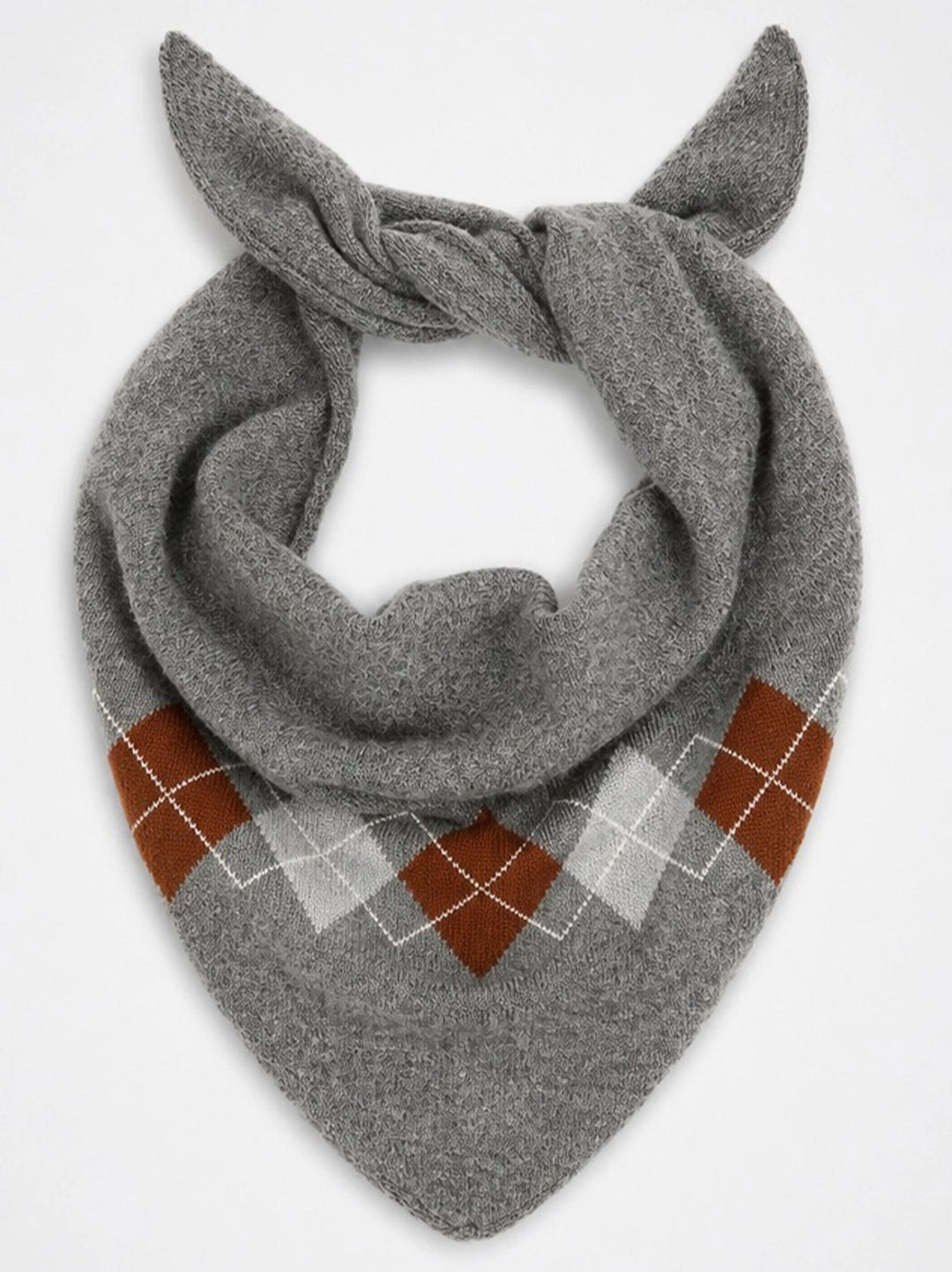 Suncoo Abril Sjaal met Ruitpatroon – Grijs-55% polyamide, 20% polyester, 16% acryl, 9% wol-DAMES ACCESSOIRES-Grijs