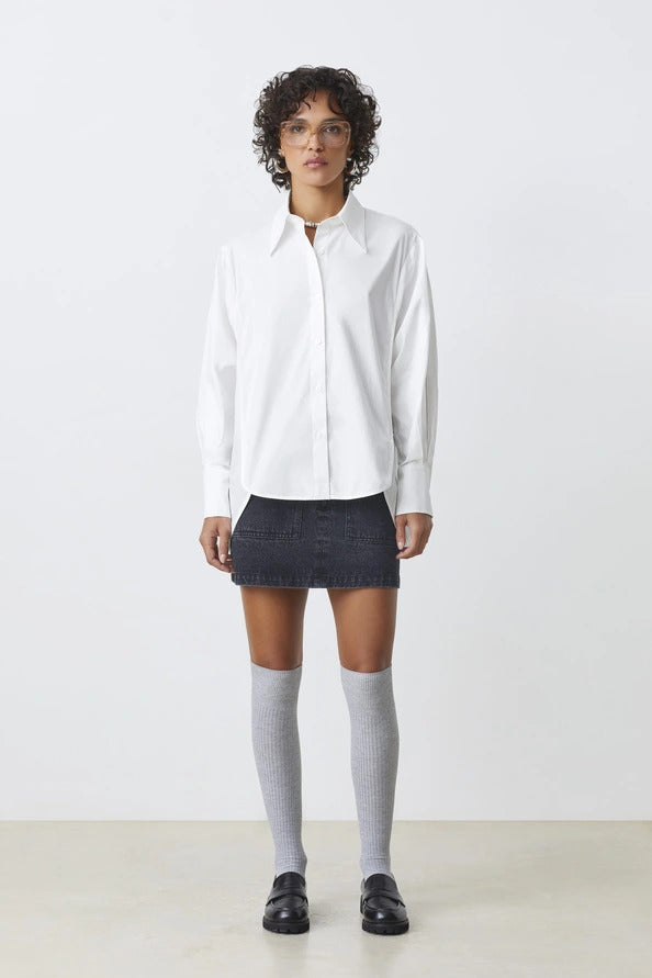 Suncoo Blouse Linda – Wit-100% katoen-DAMES TOPS & BLOUSES-Wit