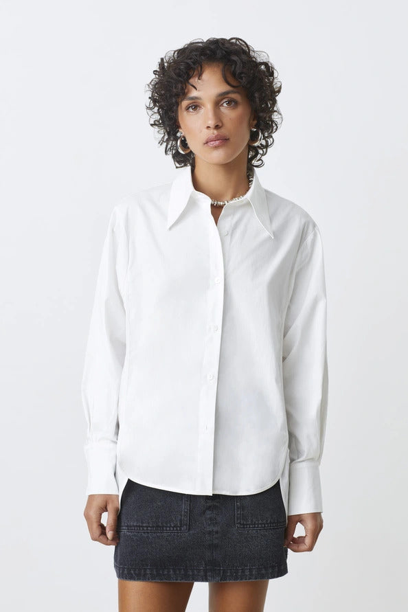 Suncoo Blouse Linda – Wit-100% katoen-DAMES TOPS & BLOUSES-Wit