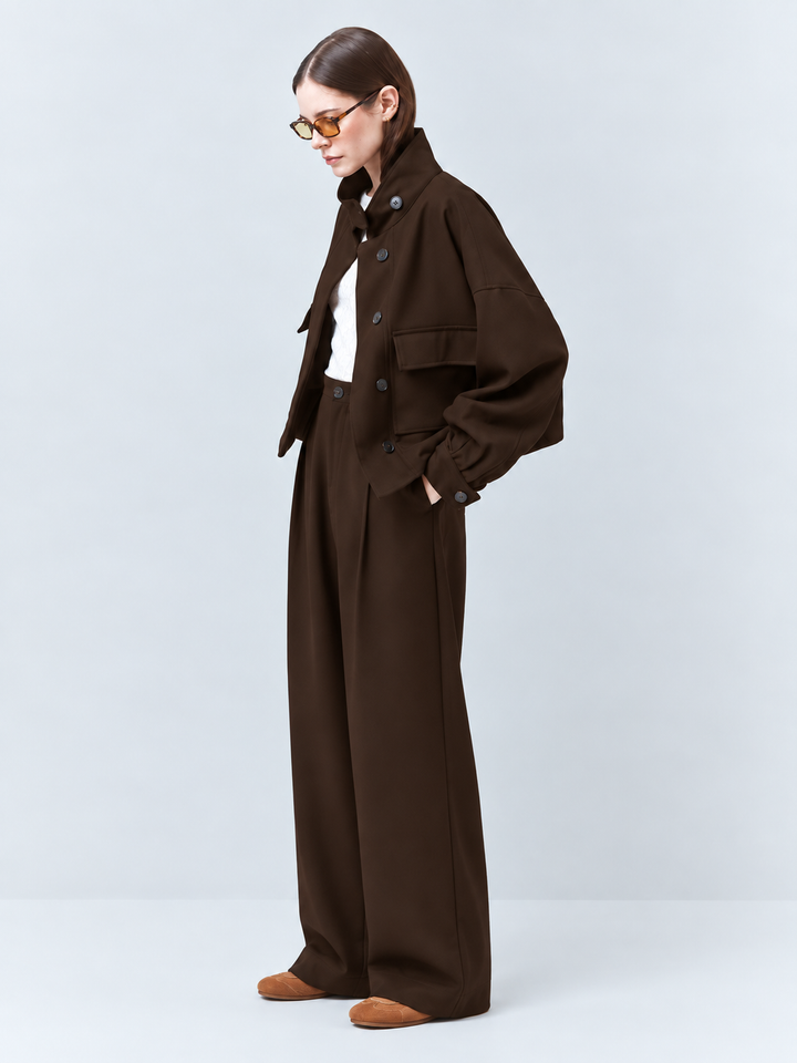 Suncoo Dona Jack – Bruin-83% polyester, 14% viscose, 3% elastaan<br />Voering: 100% polyester-DAMES JASSEN & JACKS-Bruin