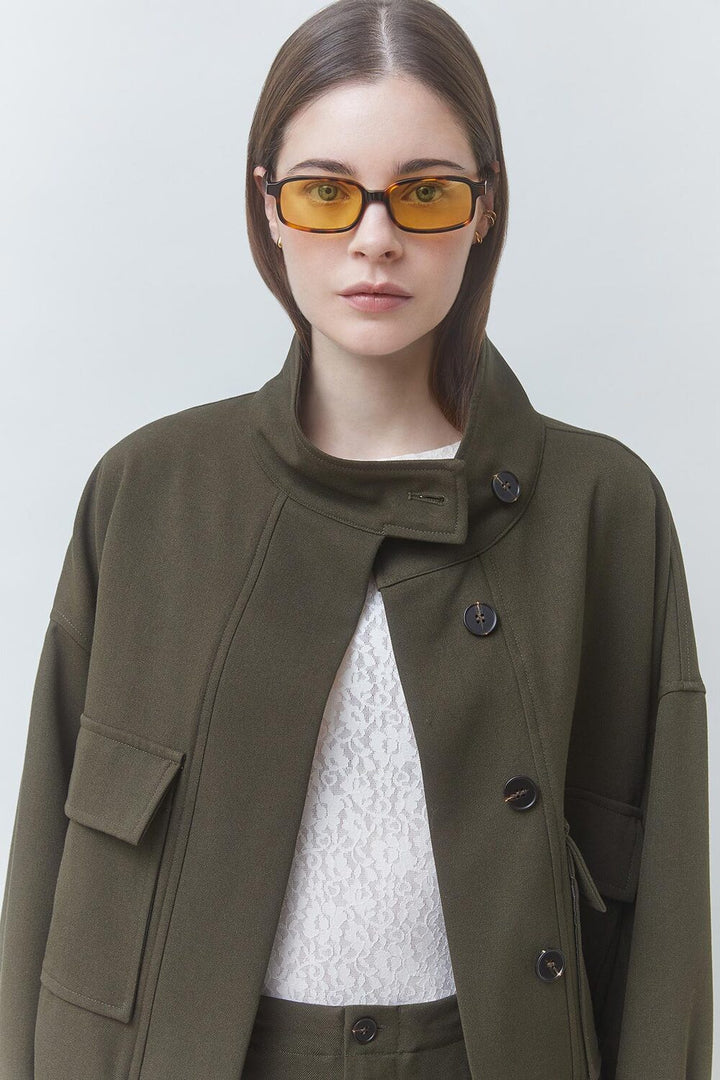 Suncoo Dona Jack – Groen-83% polyester, 14% viscose, 3% elastaan<br />Voering: 100% polyester-DAMES JASSEN & JACKS-Groen