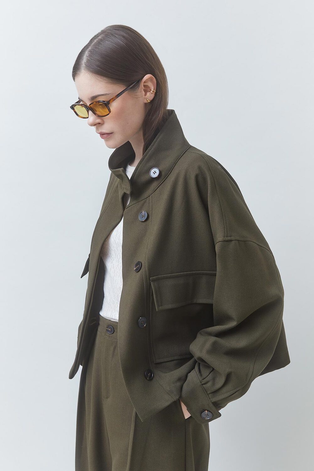 Suncoo Dona Jack – Groen-83% polyester, 14% viscose, 3% elastaan<br />Voering: 100% polyester-DAMES JASSEN & JACKS-Groen