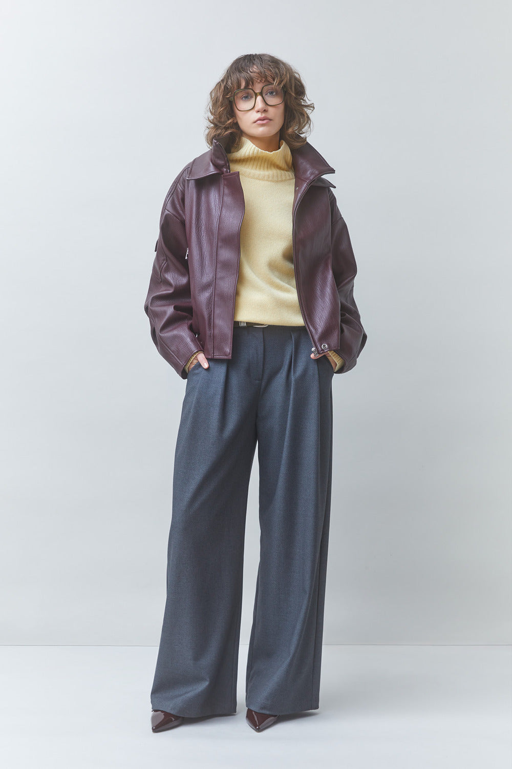 Suncoo Early Imitatieleren Jack – Paars-100% polyester<br />Coating: 100% polyurethaan<br />Voering: 100% polyester-DAMES