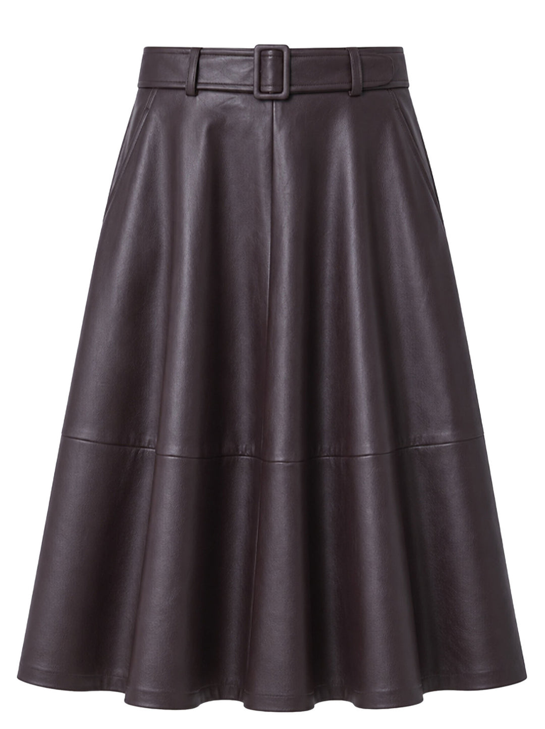 Suncoo Fleur Imitatieleren Rok – Paars-100% polyester-DAMES ROKKEN-Paars