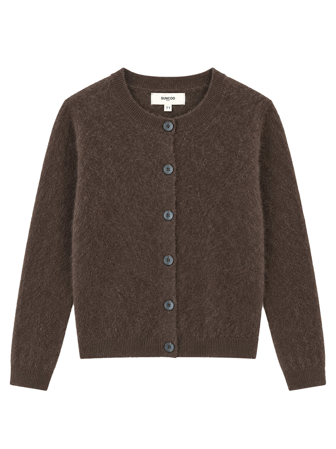 Suncoo Galina Vest – Bruin-95% wol, 5% kasjmier-DAMES TRUIEN & VESTEN-Bruin