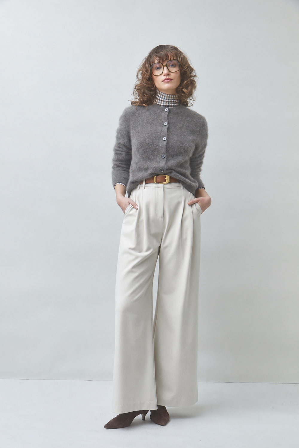 Suncoo Galina Vest – Grijs-95% wol, 5% kasjmier-DAMES TRUIEN & VESTEN-Grijs