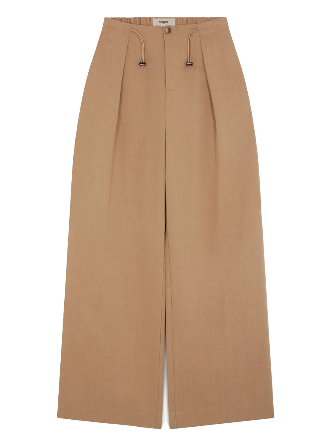 Suncoo Jio Pantalon – Bruin-95% tencel, 5% polyamide-DAMES BROEKEN-Bruin