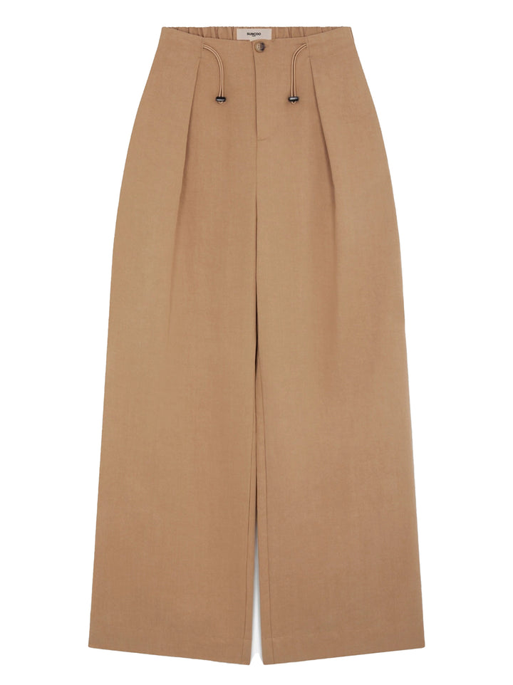 Suncoo Jio Pantalon – Bruin-95% tencel, 5% polyamide-DAMES BROEKEN-Bruin