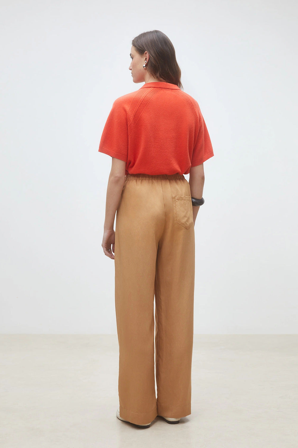 Suncoo Jio Pantalon – Bruin-95% tencel, 5% polyamide-DAMES BROEKEN-Bruin