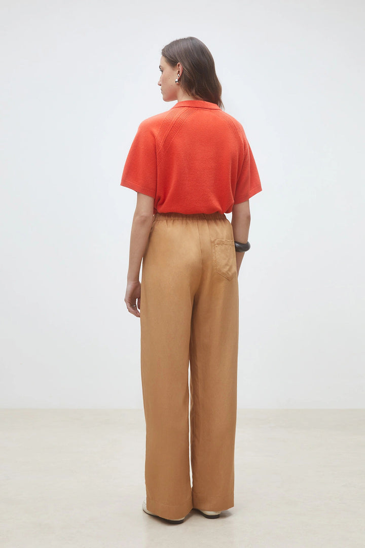 Suncoo Jio Pantalon – Bruin-95% tencel, 5% polyamide-DAMES BROEKEN-Bruin