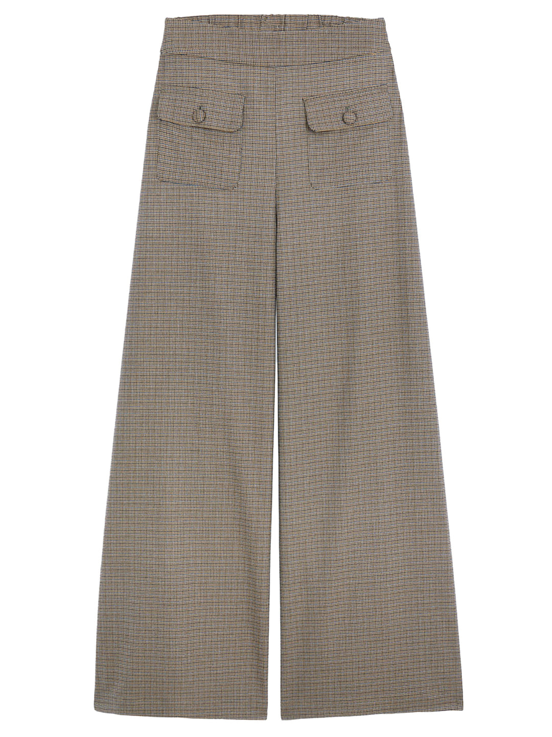 Suncoo John Pantalon – Bruin-65% polyester, 33% viscose, 2% elastaan-DAMES BROEKEN-Bruin