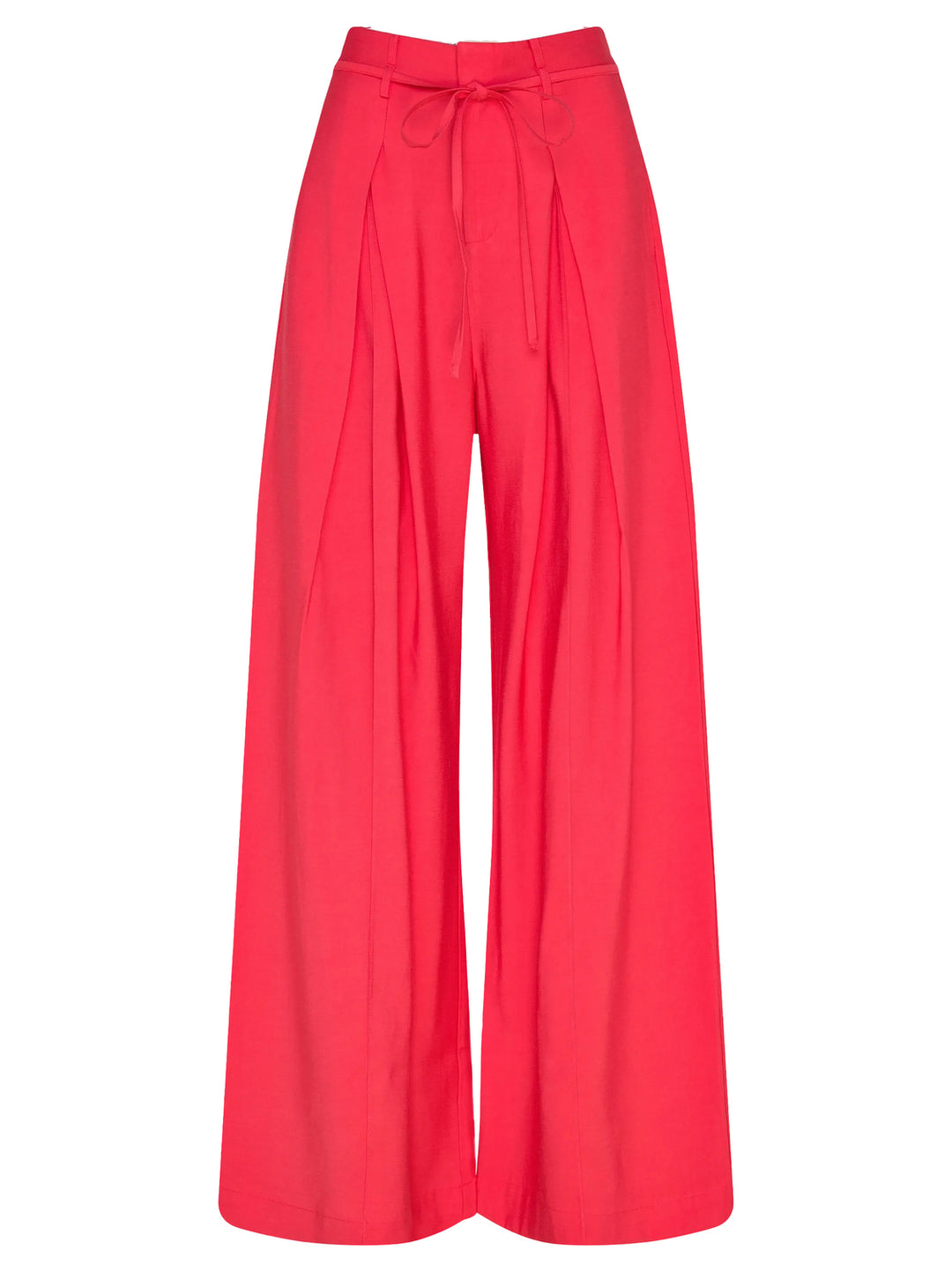 Suncoo Julio Pantalon – Rood-95% viscose, 5% polyester-DAMES BROEKEN-Rood