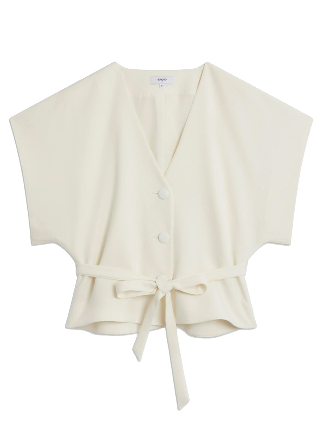 Suncoo Lazlo Blouse – Room-72% polyester, 22% viscose, 6% elastaan-DAMES TOPS & BLOUSES-Room