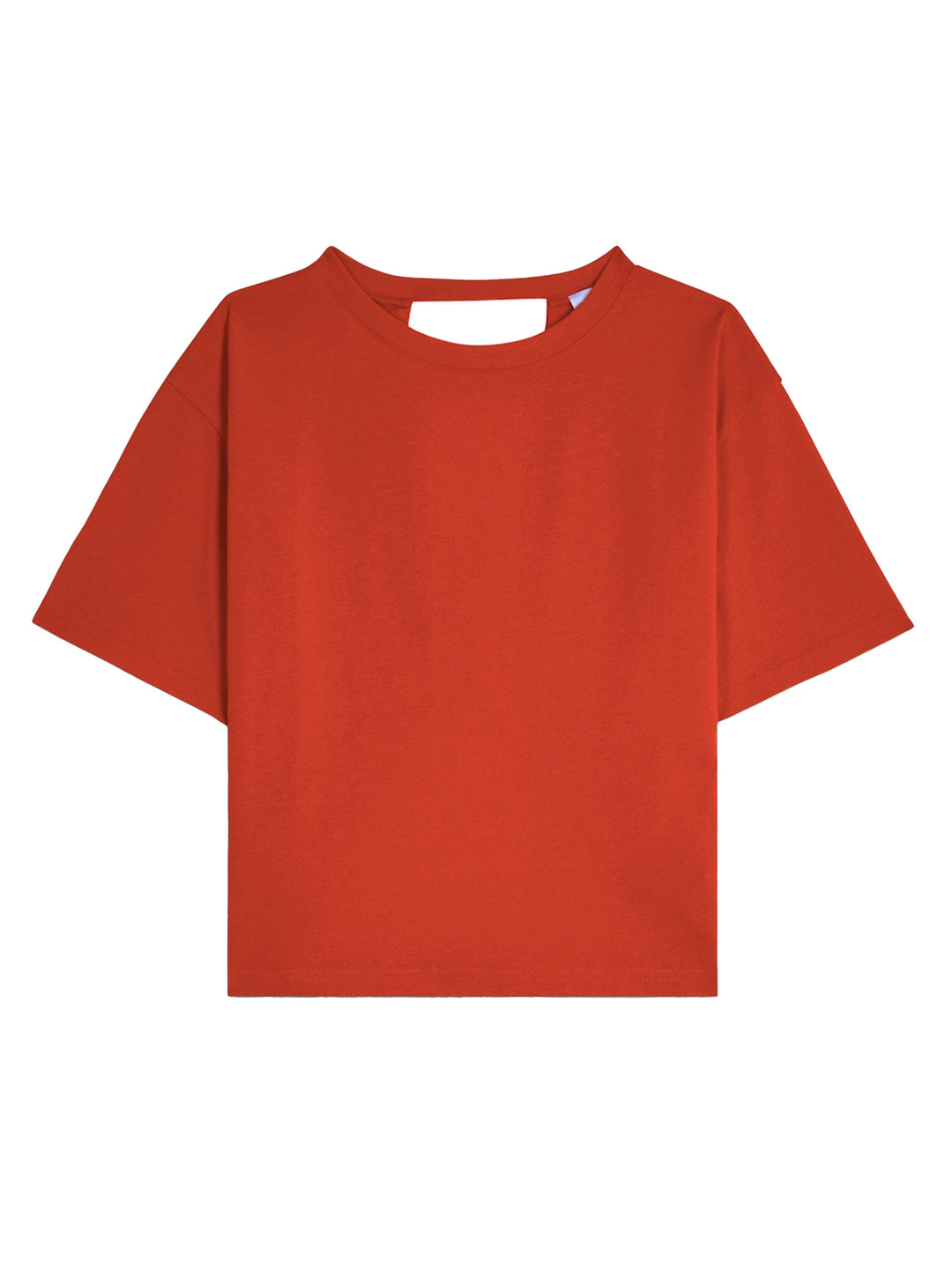 Suncoo Marti T-shirt Open Rug  – Rood-100% katoen-DAMES TOPS & BLOUSES-Rood