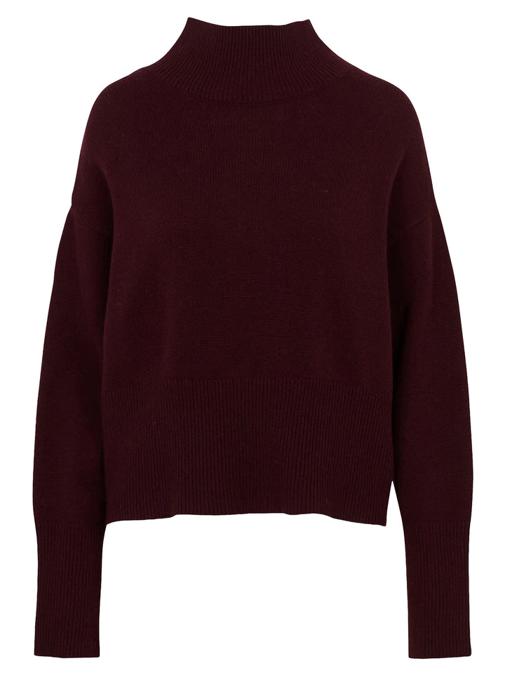 Suncoo Pinto Wollen Coltrui – Rood-50% wol, 50% gereclycled wol-DAMES TRUIEN & VESTEN-Rood