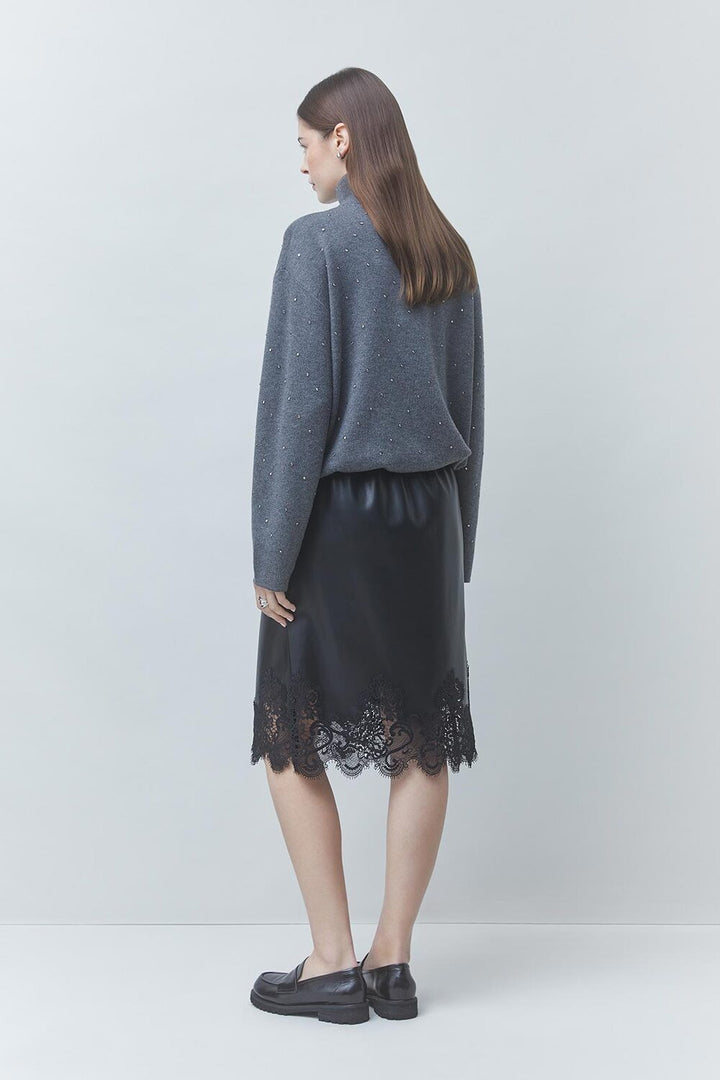 Suncoo Pristo Trui met Strass – Antraciet-55% polyamide, 20% polyester, 16% acryl, 9% wol-DAMES TRUIEN & VESTEN-Antraciet
