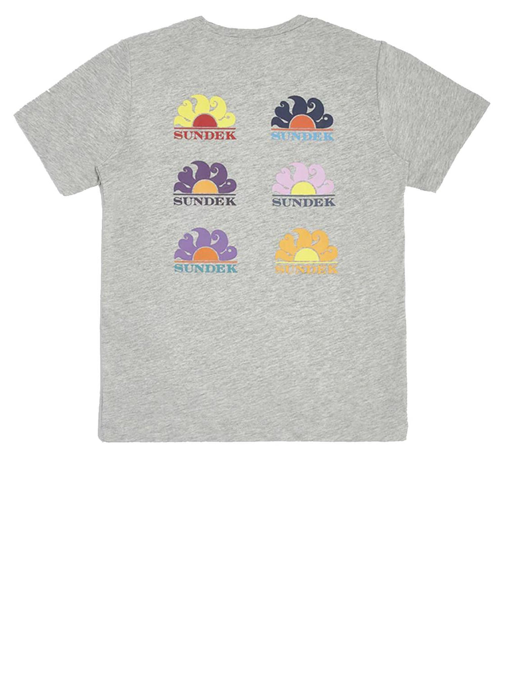 Sundek ARCHIVE print t-shirt-100% katoen-HEREN POLO'S & T-SHIRTS-Grijs