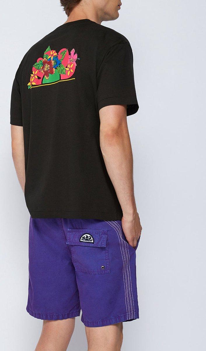 Sundek ARCHIVE print t-shirt-100% katoen-HEREN POLO'S & T-SHIRTS-Zwart