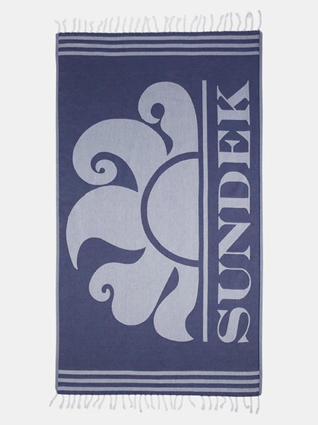 Sundek FOUTA strandlaken-100% katoen-HEREN ACCESSOIRES-Blauw