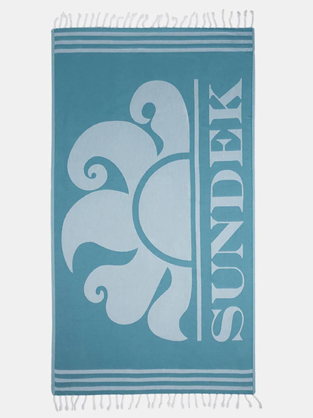 Sundek FOUTA strandlaken-100% katoen-HEREN ACCESSOIRES-Blauw