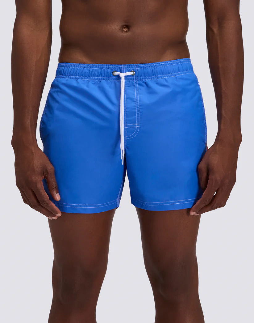 Sundek Iconic Tafetta Zwembroek - Vintage Sapphire-100% polyamide-HEREN BROEKEN-Blauw