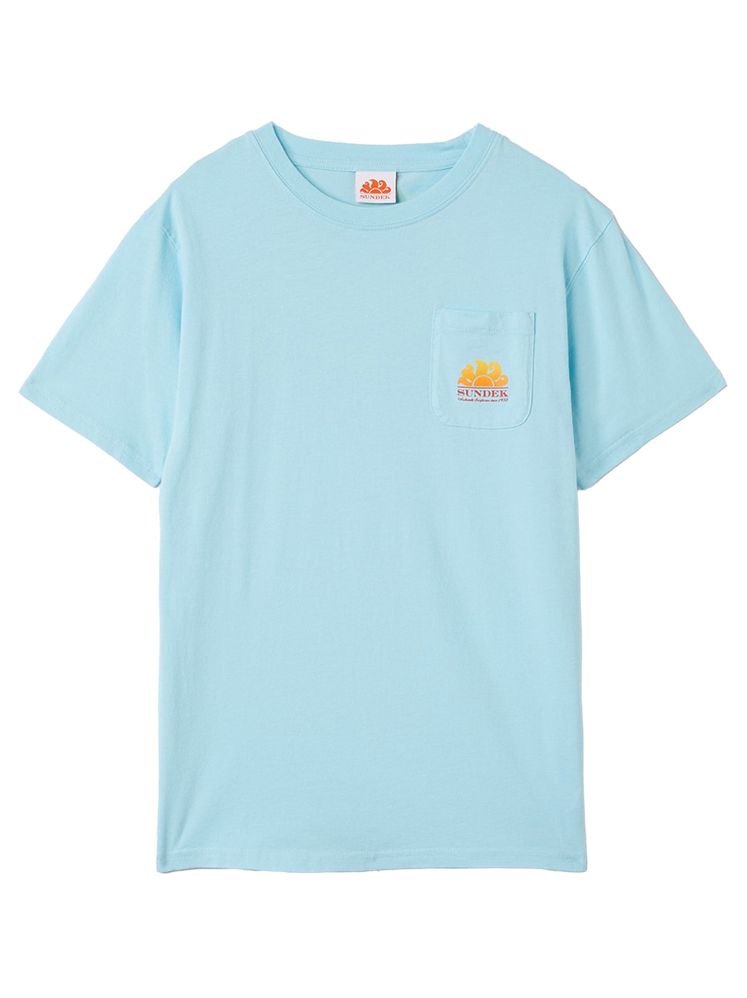 Sundek New Herbert T-shirt – Blauw-100% katoen-HEREN POLO'S & T-SHIRTS-Blauw