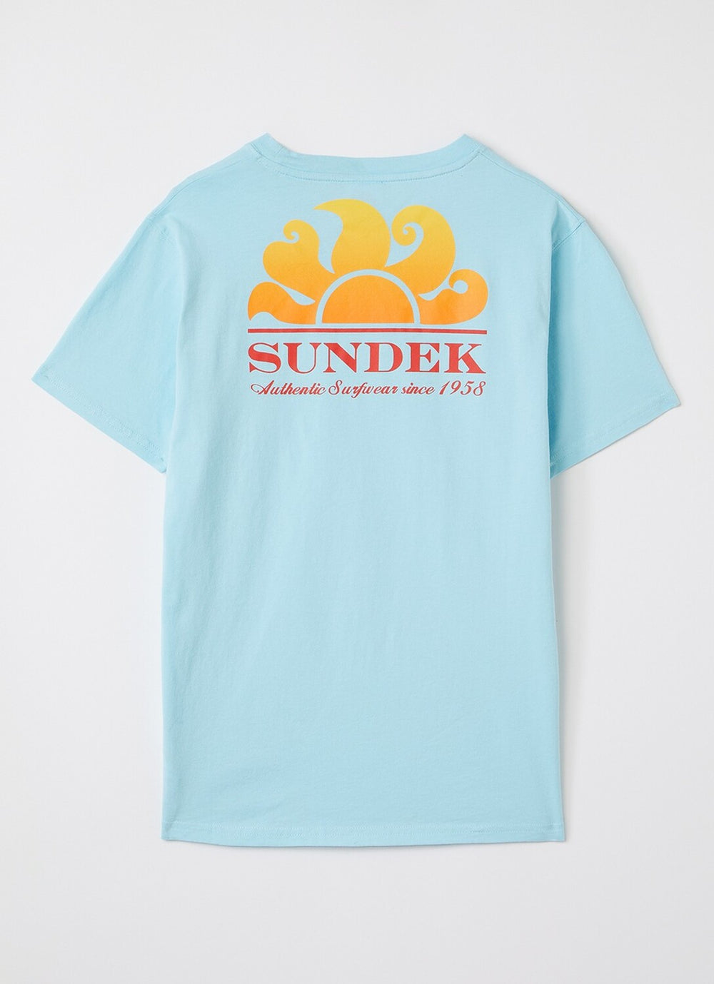 Sundek New Herbert T-shirt – Blauw-100% katoen-HEREN POLO'S & T-SHIRTS-Blauw