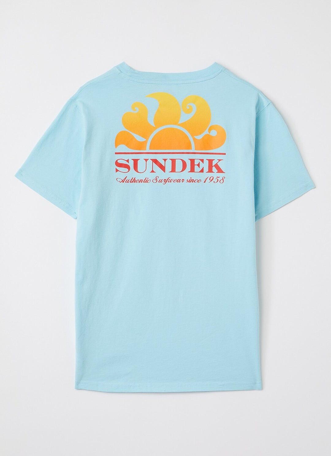Sundek New Herbert T-shirt – Blauw-100% katoen-HEREN POLO'S & T-SHIRTS-Blauw