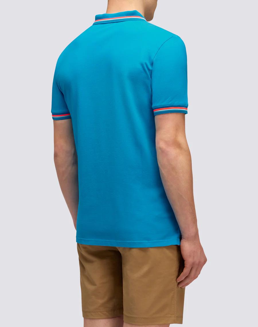 Sundek polo-92% katoen, 8% elasthaan-HEREN POLO'S & T-SHIRTS-Blauw