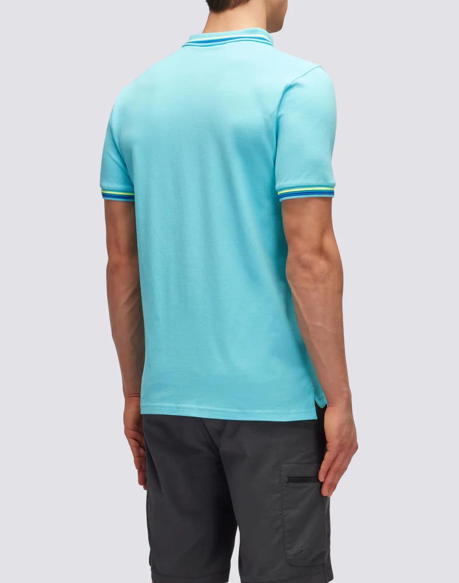 Sundek polo-92% katoen, 8% elasthaan-HEREN POLO'S & T-SHIRTS-Blauw