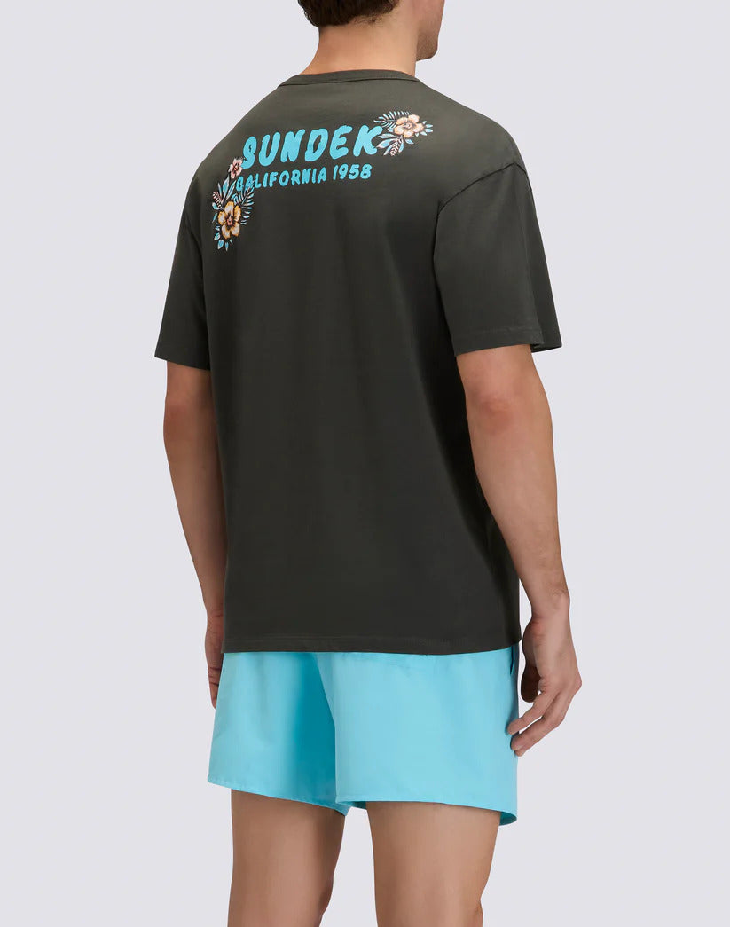 Sundek T-shirt – Groen-100% katoen-HEREN POLO'S & T-SHIRTS-Groen