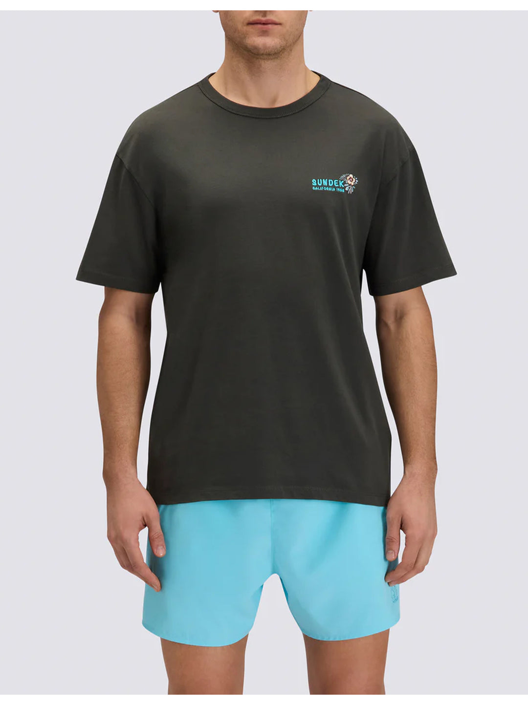 Sundek T-shirt – Groen-100% katoen-HEREN POLO'S & T-SHIRTS-Groen