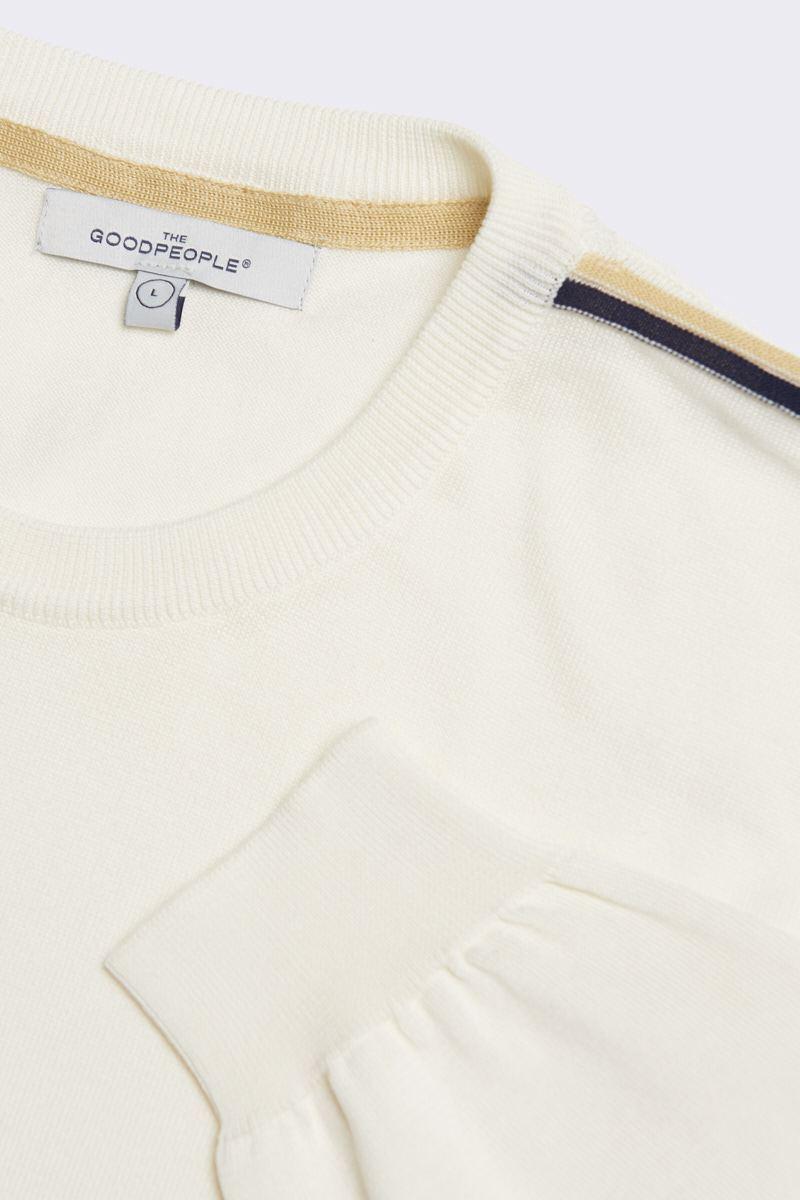 The GoodPeople trui Kod-100% katoen-HEREN TRUIEN & VESTEN-Beige