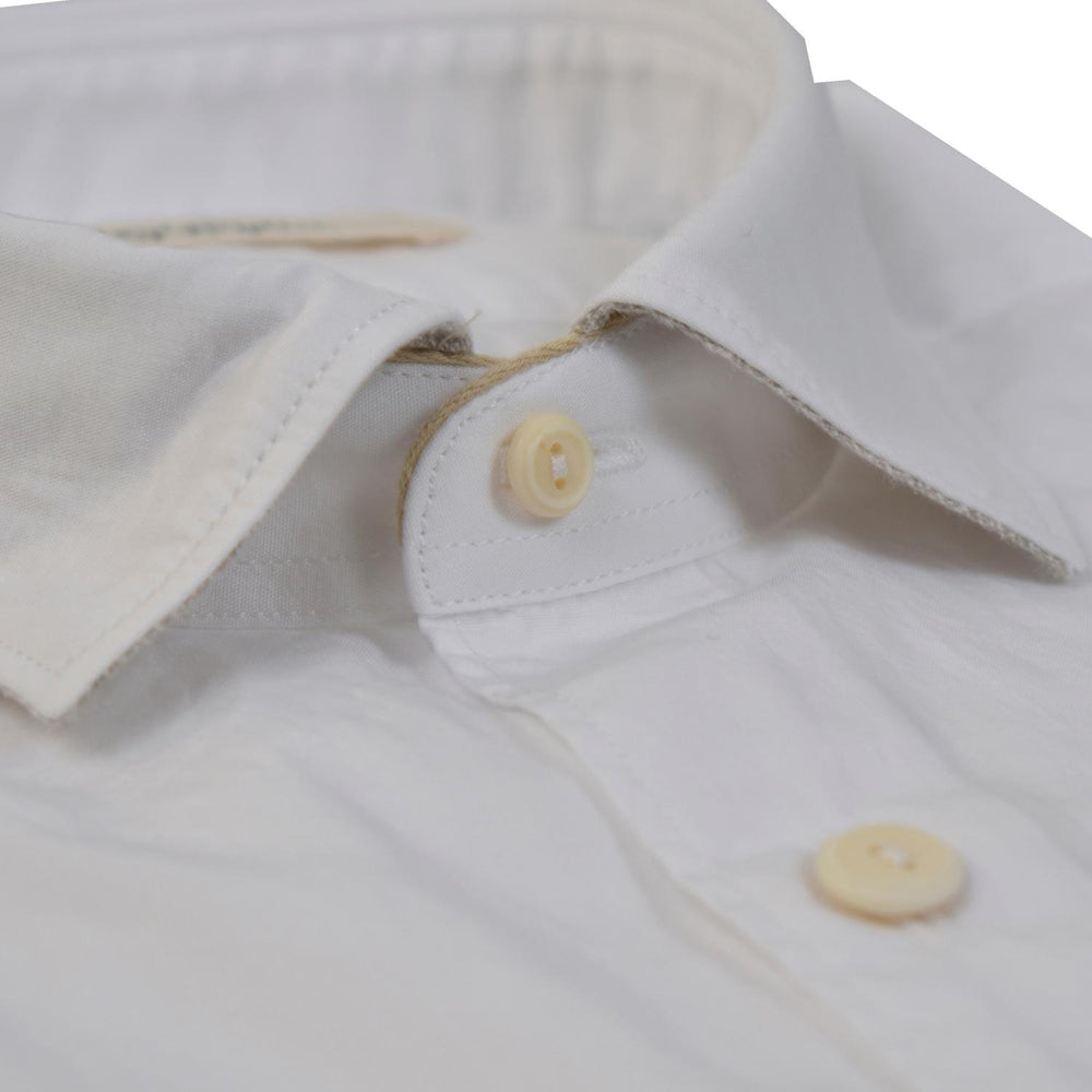 Tintoria Mattei overhemd-100% katoen-HEREN SHIRTS-Wit