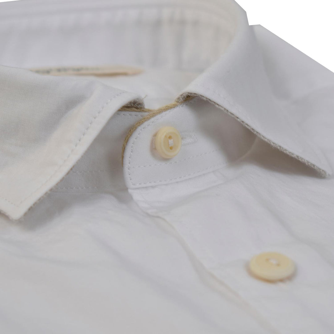 Tintoria Mattei overhemd-100% katoen-HEREN SHIRTS-Wit